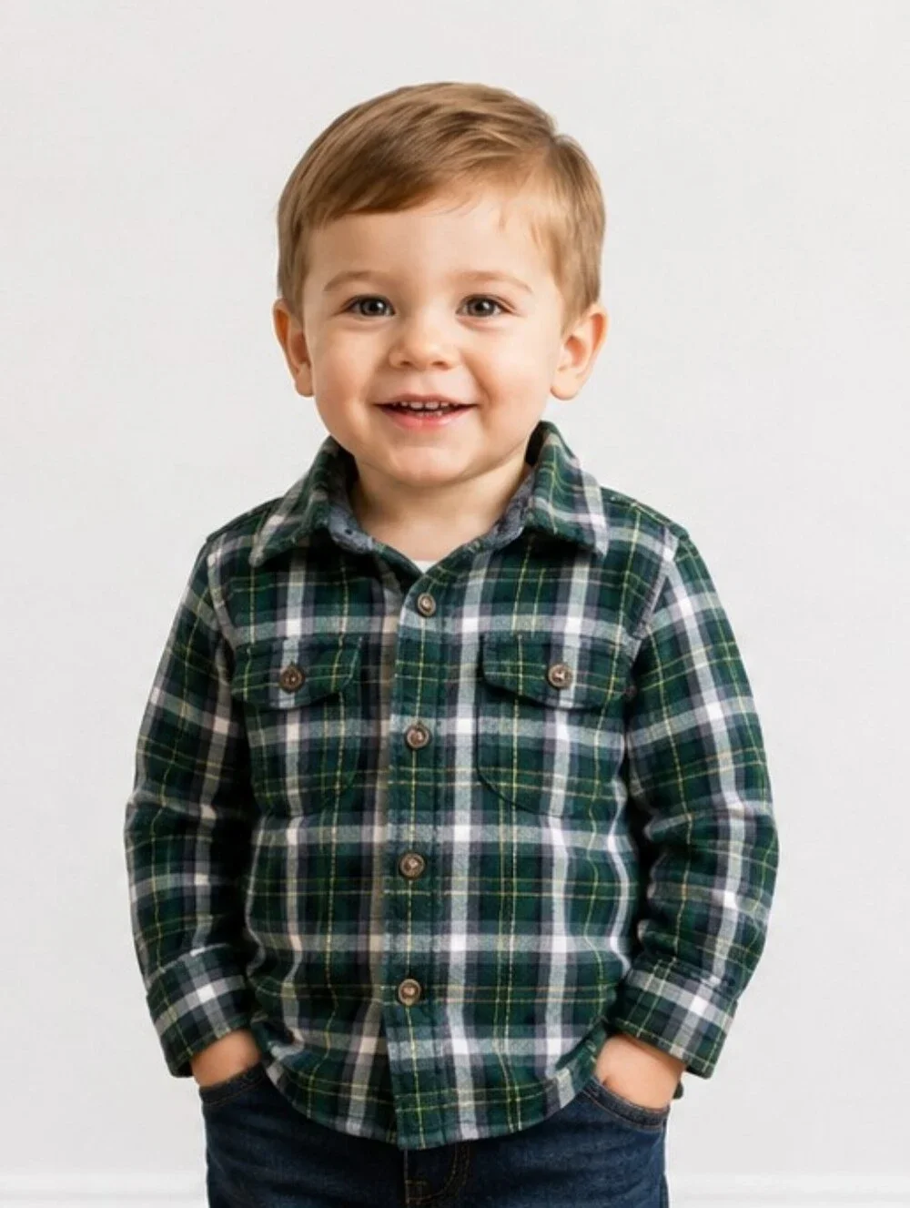 2t Carter's Thick Flannel Button Up Shirt